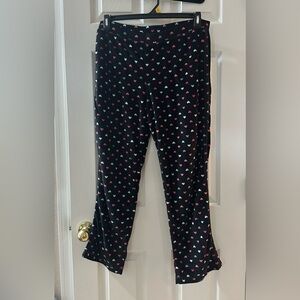 Heart Print Pajama Pants
